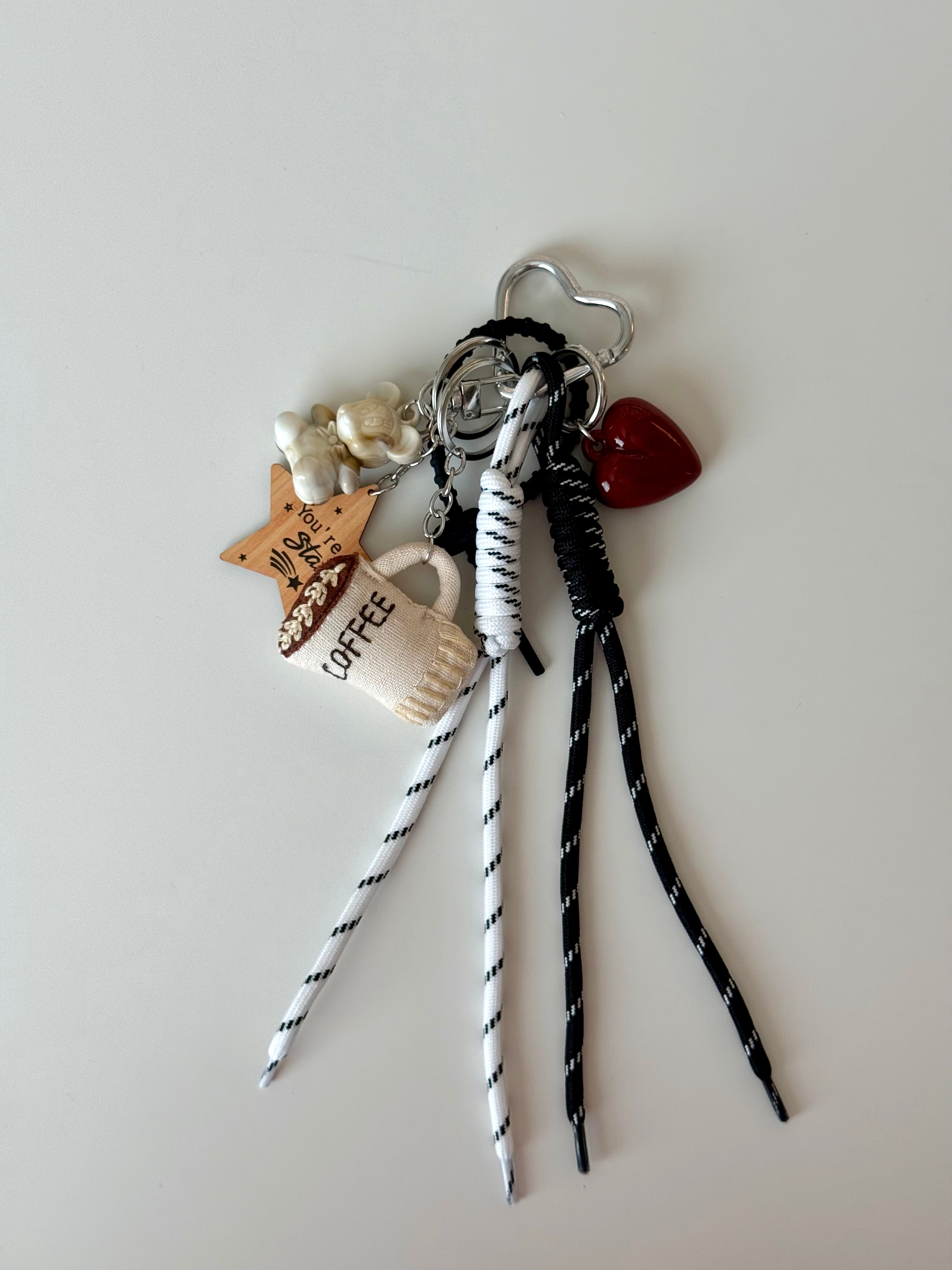 Coffee Star Charm Keychain ☕⭐