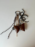 Caramel Bow Keychain 🤎