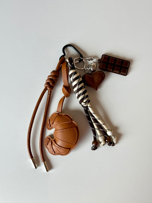 Chocalate Croissant Keychain 🥐🍫
