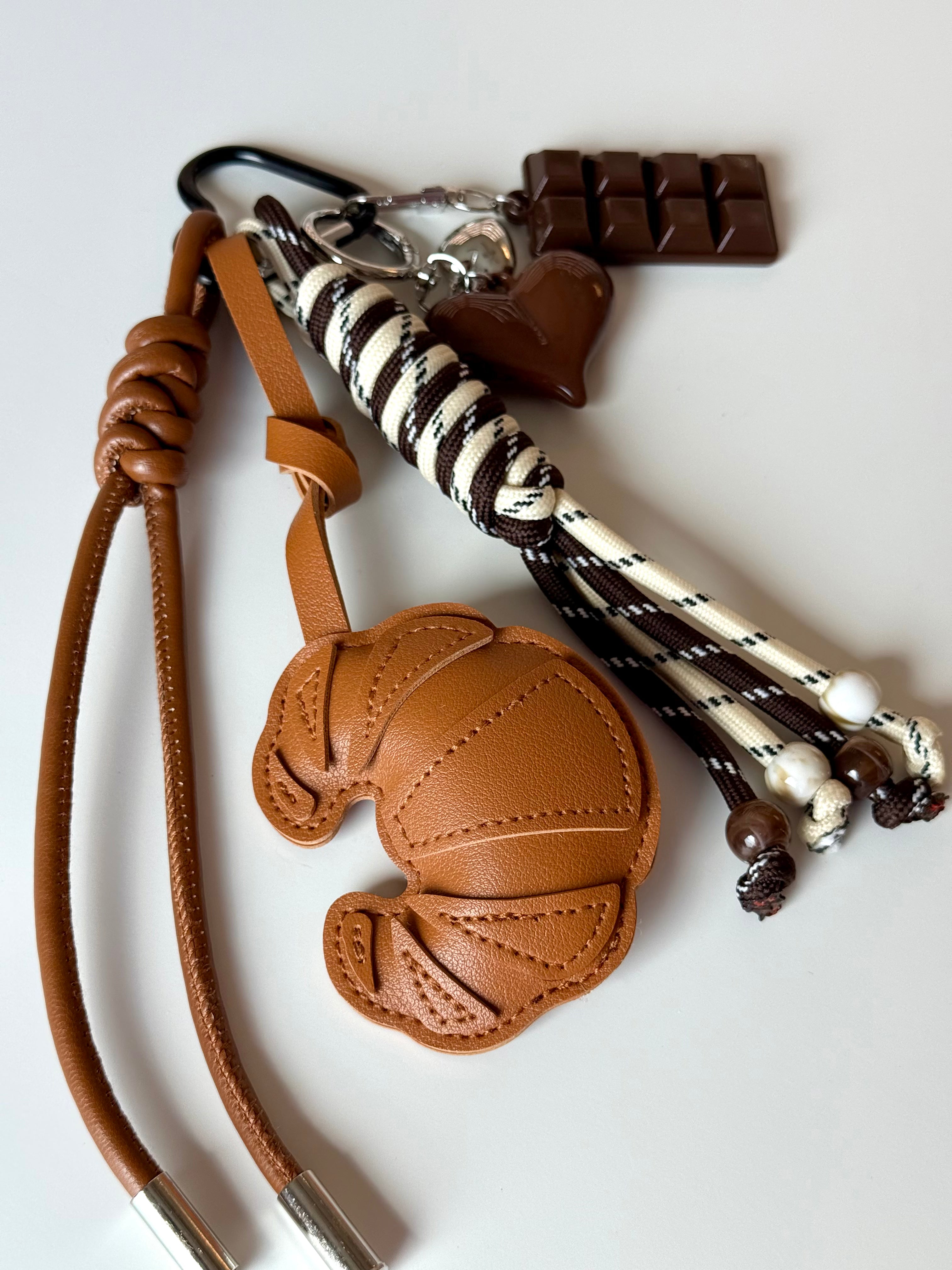 Chocalate Croissant Keychain 🥐🍫