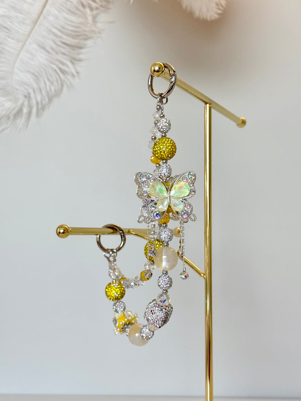 Crystal Butterfly Bag Charm 🦋