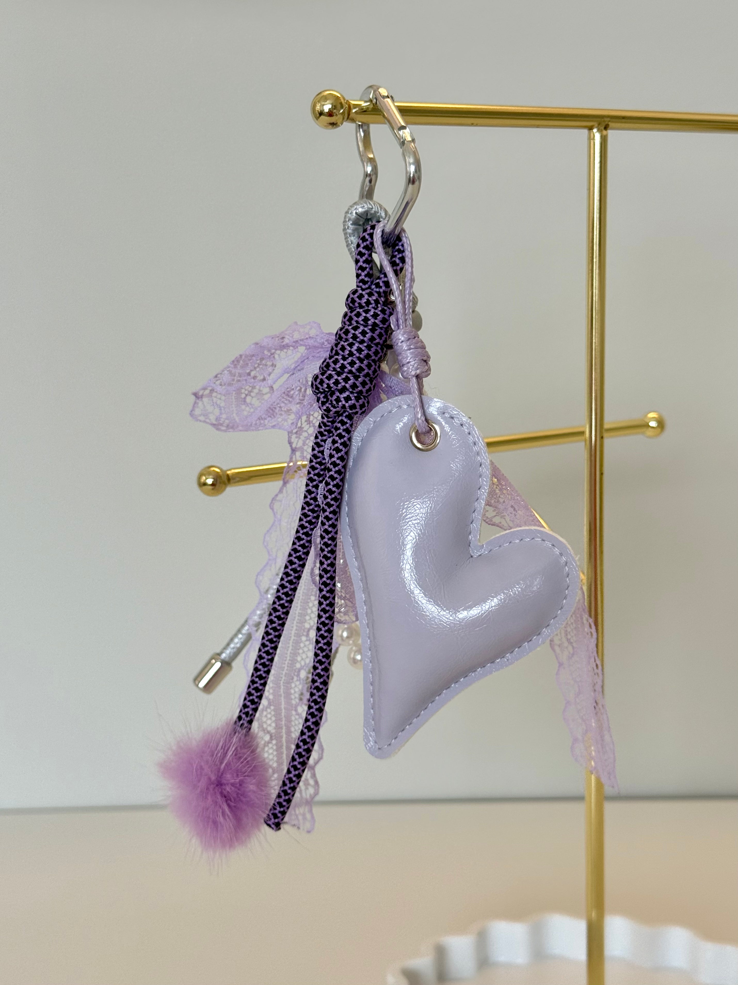 Lavender Heart Keychain 💜