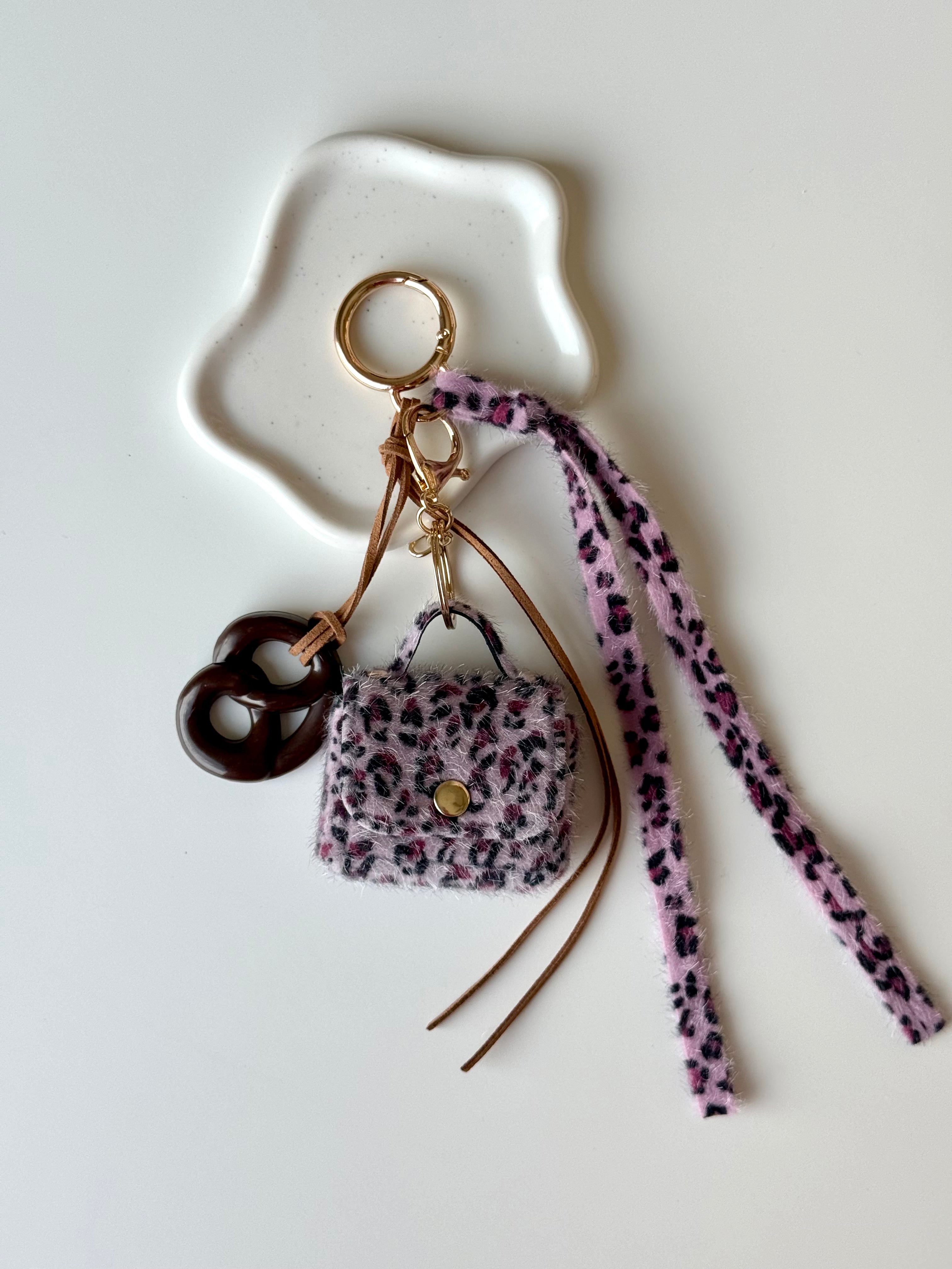Blush Leopard Mini Bag Charm 💕🐆