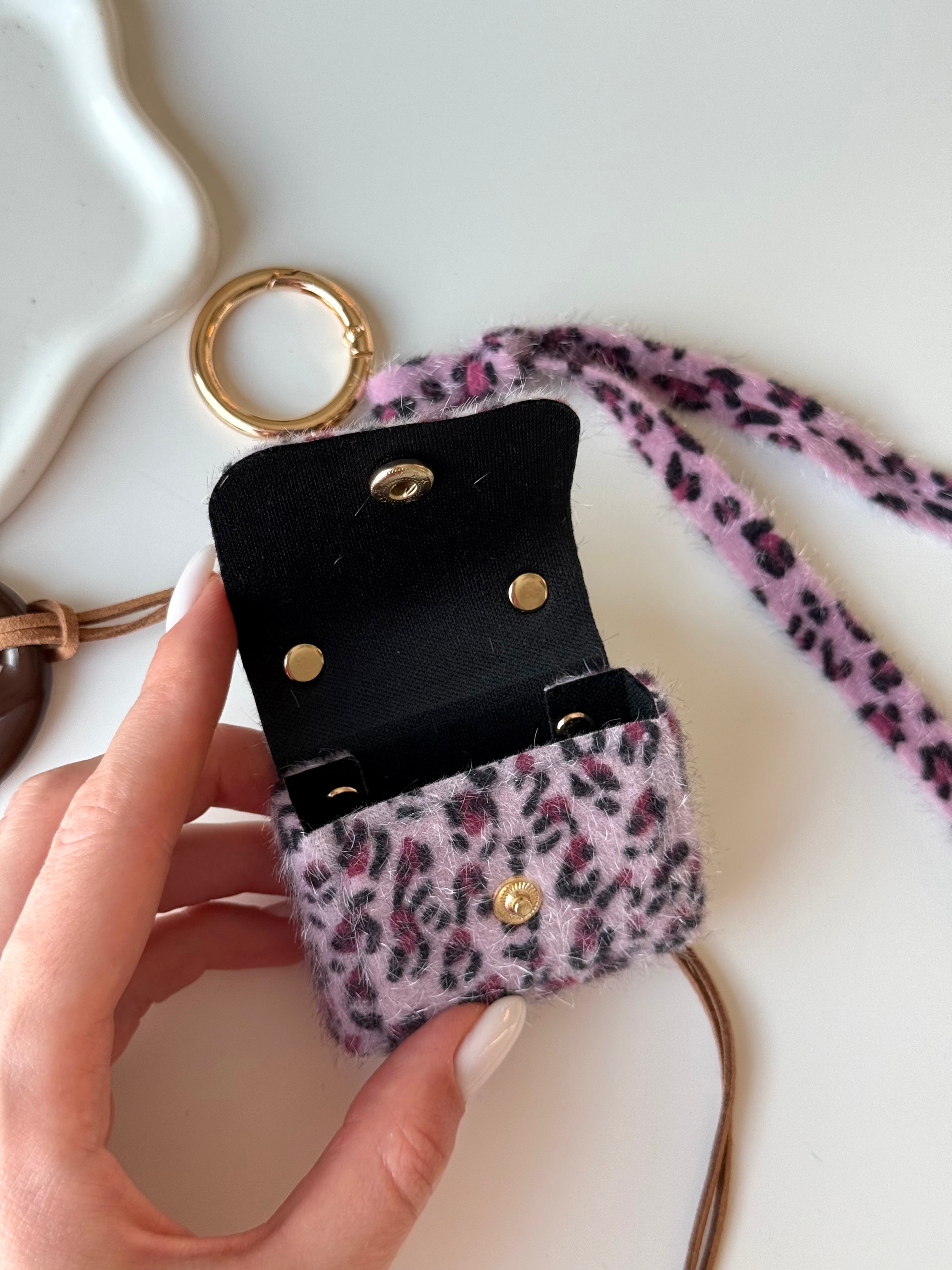 Blush Leopard Mini Bag Charm 💕🐆