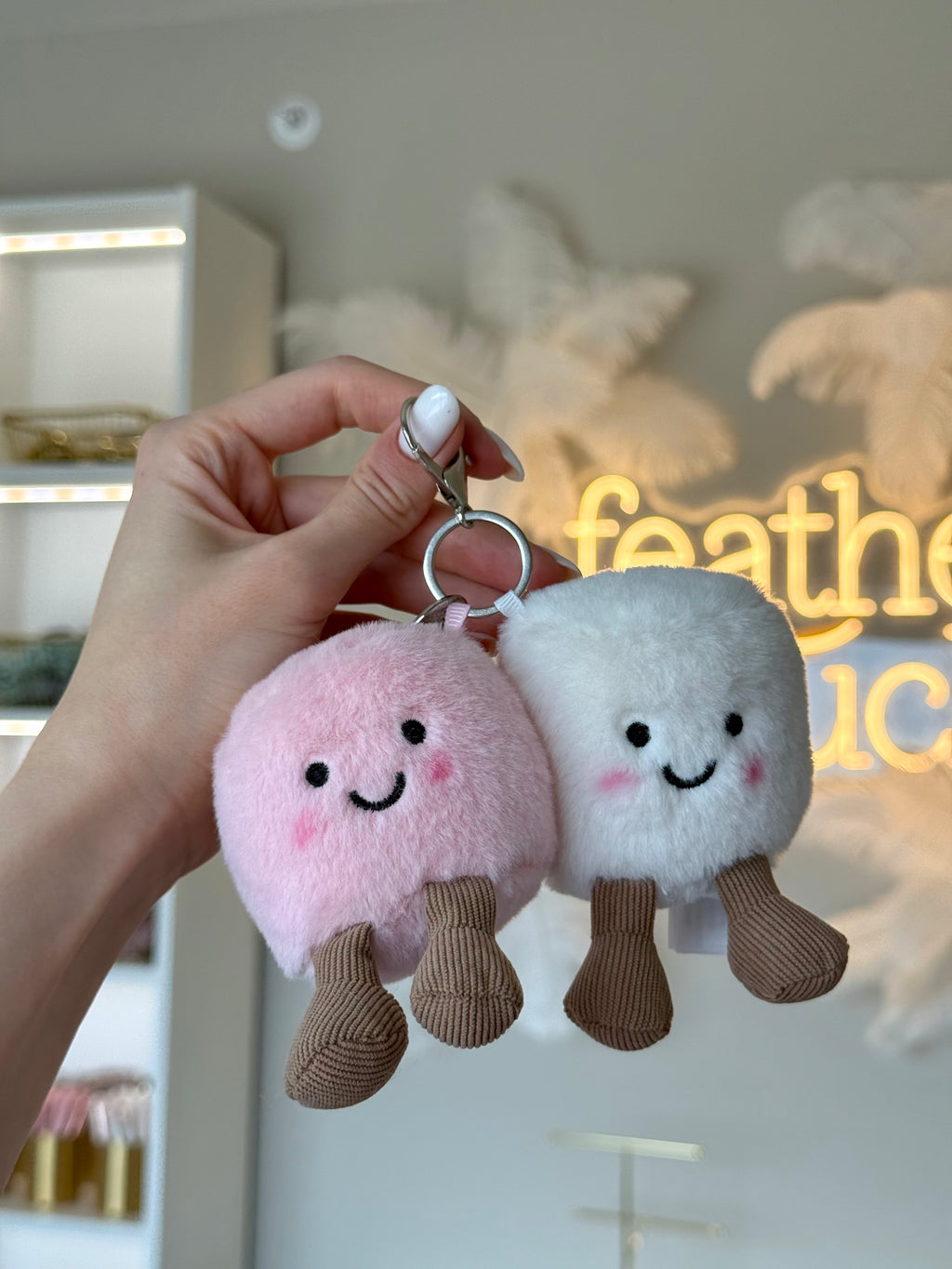 Marshmallow Duo Keychain 🍡