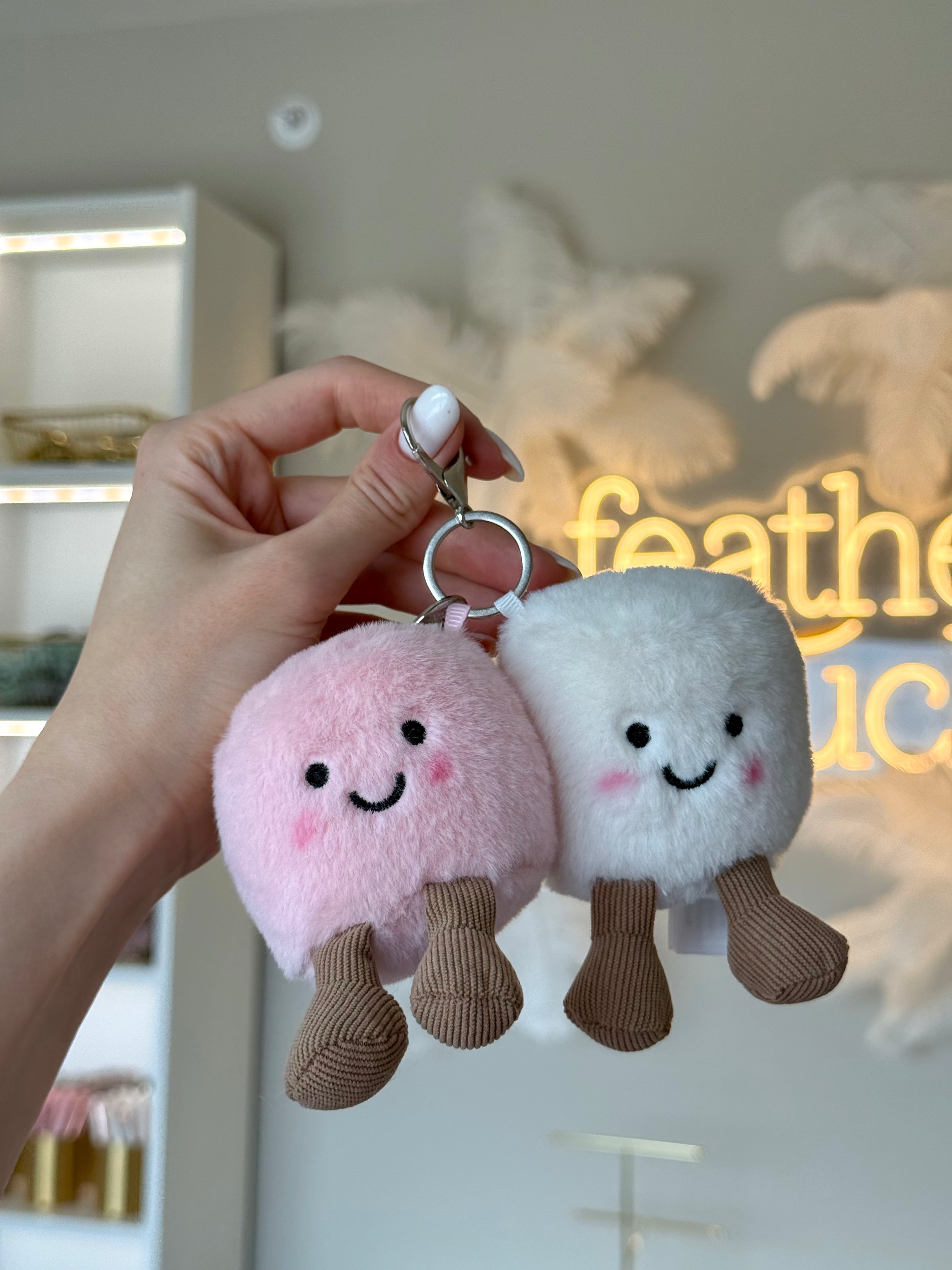 Marshmallow Duo Keychain 🍡
