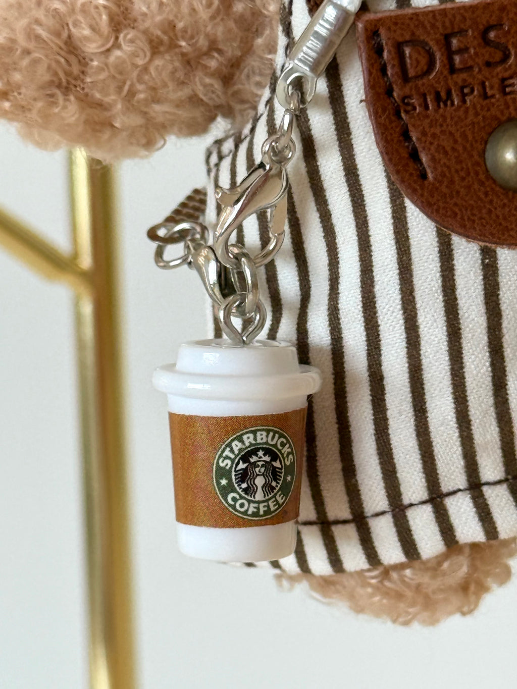 Coffee Buddy Bear Keychain 🧸☕