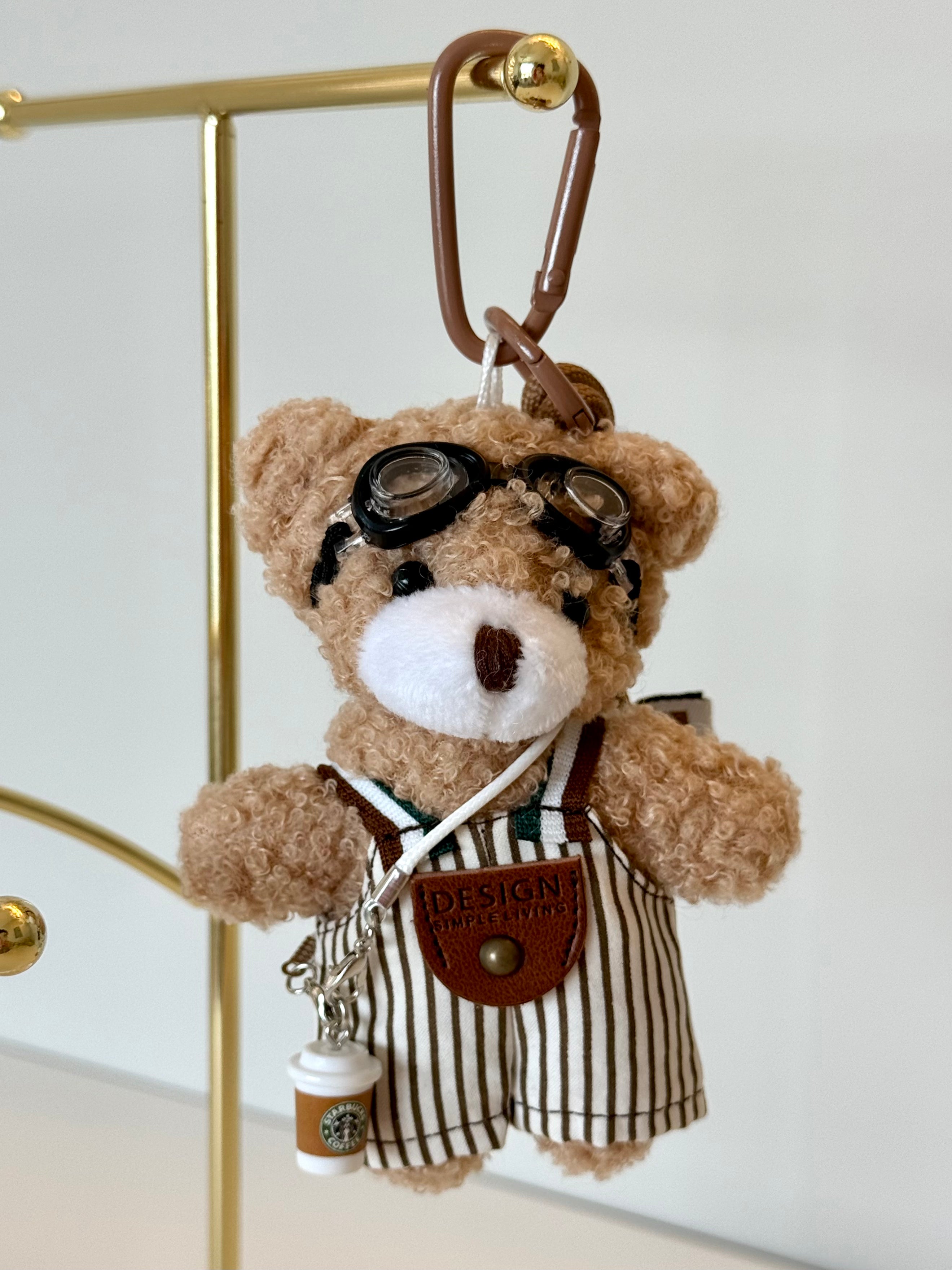 Coffee Buddy Bear Keychain 🧸☕
