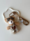 Coffee Buddy Bear Keychain 🧸☕